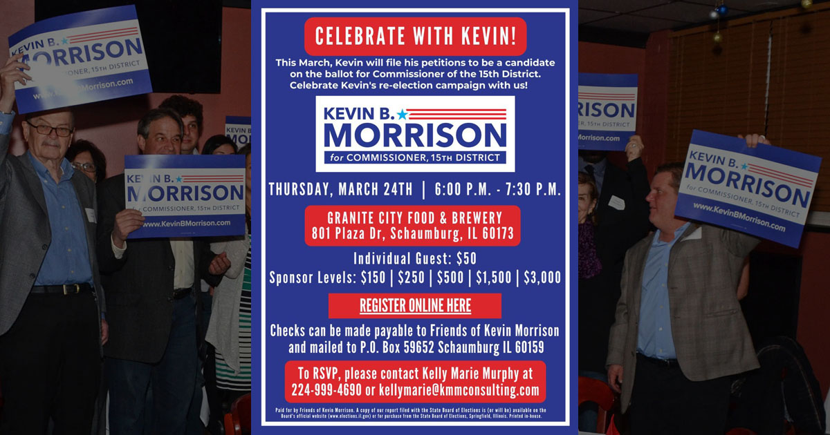 Celebrate with Kevin on March 24th!