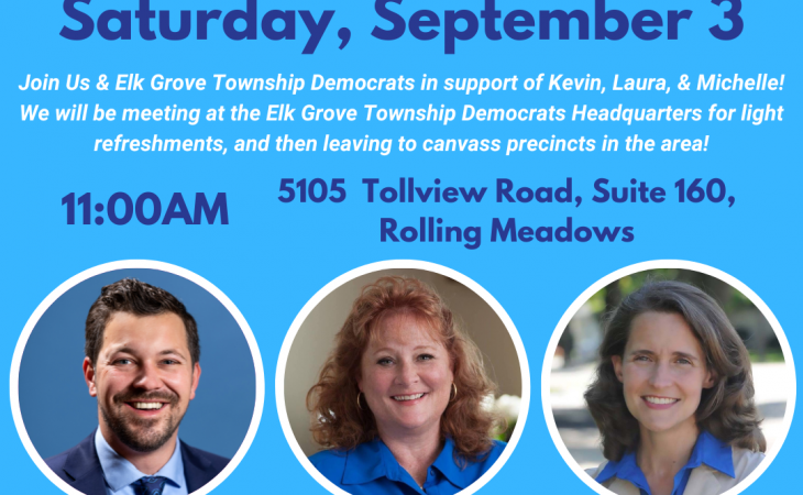 Day of Action with Elk Grove Township Democrats, State Senator Laura Murphy, and State Representative Michelle Mussman