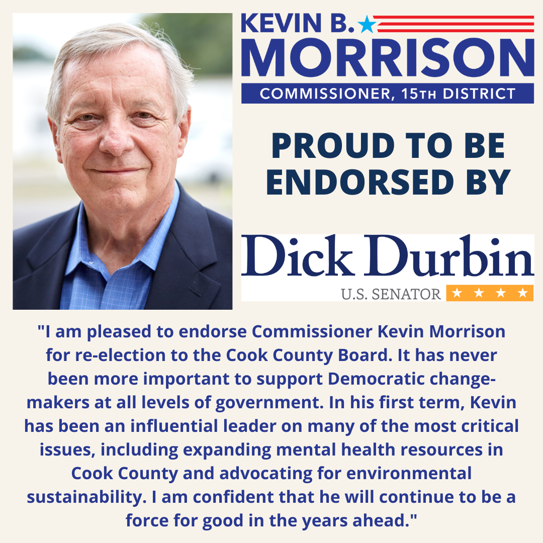 Endorsement Alert: Senator Dick Durbin Endorses Kevin Morrison